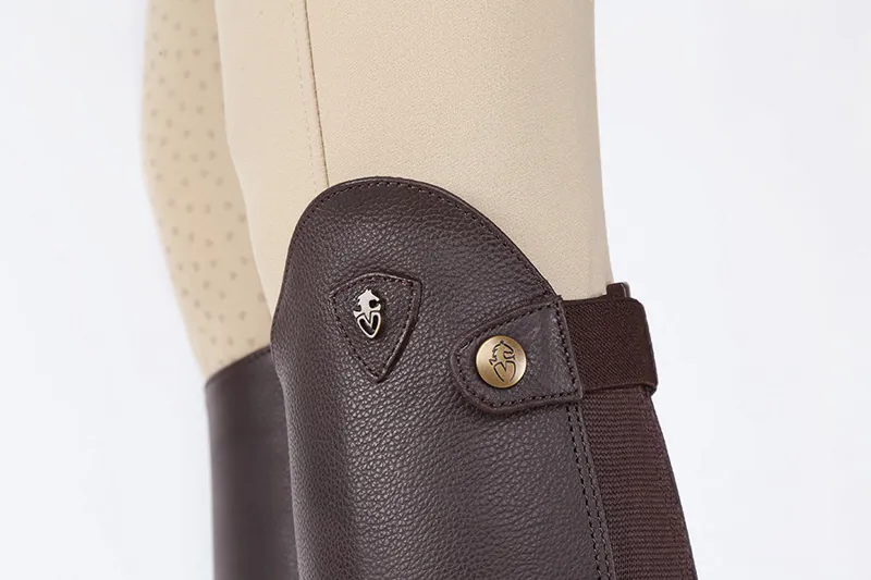 Shires Moretta Leather Gaiters Brown-2